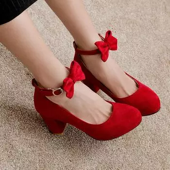 Женские туфли на высоком каблуке, весна-лето, новые однотонные, большого размера, легкие, всесезонные, замшевые, с низким верхом 34 чёрный