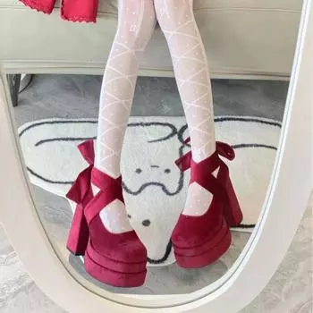 Женские туфли на высоком толстом каблуке, повседневные японские туфли на высоком каблуке с ремешками, замшевые туфли в стиле ретро в колледже 43