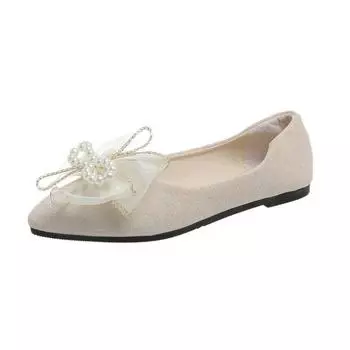 Женские туфли с бантом и острым носком, элегантные мягкие туфли на плоской подошве, дизайнерская обувь, модная зимняя мода, вечерние платья, женские туфли 35