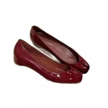 Женские туфли с красной подошвой, стелькой со стразами и увеличением высоты 35 вино красного