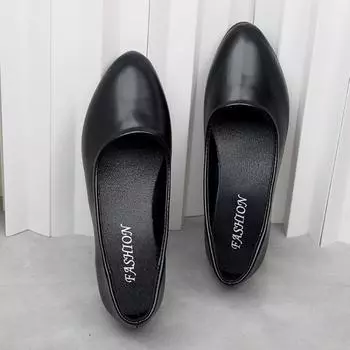 Женские туфли с круглым носком и неглубокой горловиной, украшенные жемчугом, новые весенние модели, удобные и не душные туфли больших размеров 36