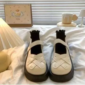 Женские туфли с круглым носком, весенние, новые, стильные, с глубоким вырезом, в стиле колледжа, для увеличения роста, большие размеры, одинарные туфли 35