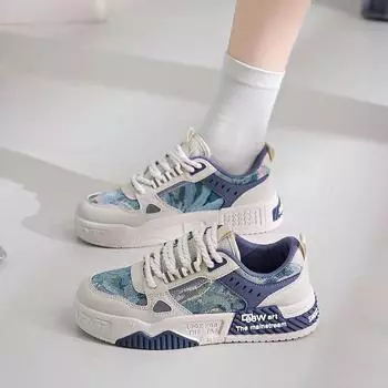 Женские туфли с масляной живописью, американские ретро-кеды, новые весенние парусиновые туфли для скейтбординга, оригинальные модные туфли 35