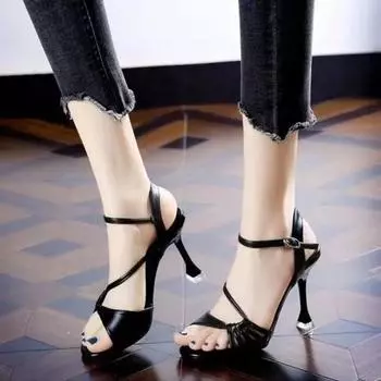 Женские туфли с пряжками, противоскользящие, популярные повседневные сандалии для женщин, винтажные, роскошные, лето 2024, удобные, распродажа, шикарные и элегантные, Корея 34