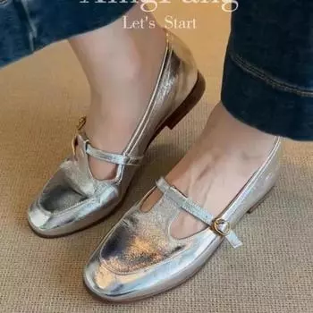 Женские туфли с пряжкой и ремешком на высоком каблуке, модные повседневные туфли с круглым носком, женские, новые бестселлеры, туфли на плоской подошве на низком каблуке 35