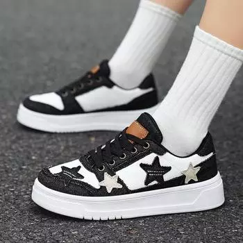 Женские туфли с толстой подошвой, увеличивающие рост. Новые туфли Guochao, нишевая звезда. Модные студенческие повседневные туфли. Повседневная обувь в корейском стиле в гонконгском стиле. 35