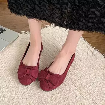 Женские туфли средней длины с круглым носком, модные повседневные дизайнерские разноцветные женские туфли большого размера без застежек на плоской подошве, удобные 36