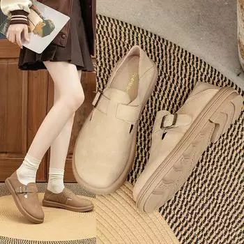 Женские туфли Two Wear Soybean Lazy Shoes Весна и осень Женская обувь Плоская обувь A Stirrups Single Shoes Модная женская летняя дышащая обувь 35