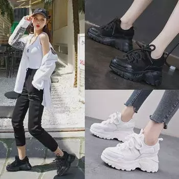Женские туфли Ulzzang Harajuku, визуально увеличивающие рост, Daddy Shoes весна/лето 2024 года 33