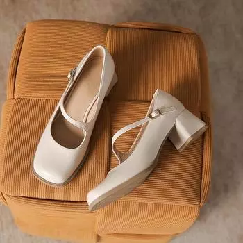 Женские туфли в британском стиле, весенние туфли с круглым носком и толстым каблуком, в стиле колледжа, с пряжкой, в стиле Мэри Джейн, модные женские туфли-одиночки 34 бордовый