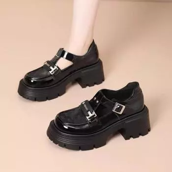 Женские туфли в стиле Лолита Мэри Джейн Роскошные сексуальные туфли JK для женщин Модные элегантные туфли на платформе и каблуках для женщин Zapatos De Mujer 35