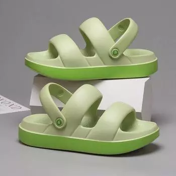 Женские удобные и модные пляжные нескользящие повседневные сандалии на толстой подошве 40 белый