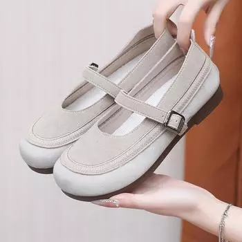 Женские удобные кроссовки для тренировок с регулируемым ремешком на щиколотке, повседневные нескользящие дышащие кроссовки для ходьбы, легкие туфли Мэри Джейн на плоской подошве для женщин 35 чёрный