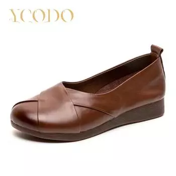 Женские удобные лоферы из натуральной кожи на мягкой подошве 41 чёрный