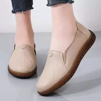 Женские удобные пенни-лоферы из искусственной кожи, повседневные, легкие, без застежек, прогулочные, мокасины для вождения, туфли-лодочки для женщин, деловые, рабочие, модельные туфли 35