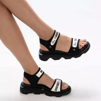 Женские удобные повседневные спортивные сандалии из натуральной кожи