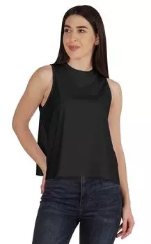 Женские укороченные топы Inkmeso Топы для тренировок Струящиеся укороченные майки Рубашки для йоги 2XL чёрный