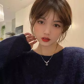 Женские украшения Имитация жемчуга Фу Ожерелье Счастливое Слово Бусины Ключица Цепочка