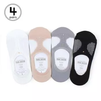 Женские украшения, кружевные прозрачные невидимые носки-лоферы JP14 22 - 25 cm