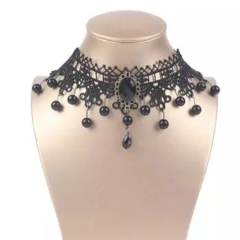Женские украшения на шею, аксессуары для девочек, кружевное готическое колье для женщин, винтажное сексуальное