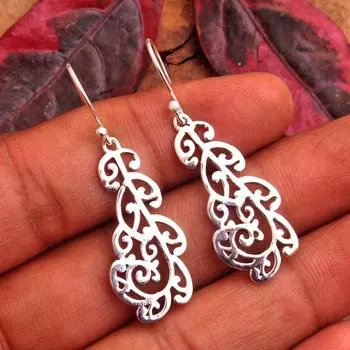 Женские украшения, серебряная серьга, подарок на день матери, серебряные украшения с шармом, серебро 925 пробы