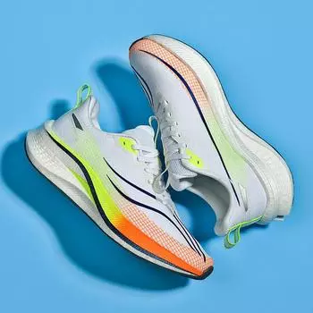 Женские ультралегкие дышащие туфли-лодочки, повседневные, на шнуровке, амортизирующие, противоскользящие, сетчатые, для пар, спортивные туфли 36-44 39 белый