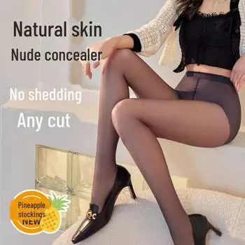 Женские ультратонкие чулки Fenna из шелка с эффектом ананаса, не допускающие зацепления, летние One size (80-140 catties)