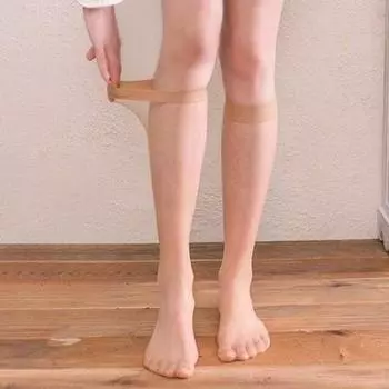 Женские ультратонкие носки средней длины с защитой от зацепов на весну и осень