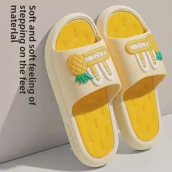 Женские уличные милые летние нескользящие сандалии с мультяшным принтом на толстой подошве 38-39 (Fits 37-38)