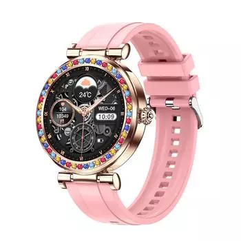 Женские умные часы CF30: Мониторинг сердечного ритма, артериального давления и уровня кислорода, отслеживание менструального цикла, помощник на базе искусственного интеллекта, многоспортивные режимы.