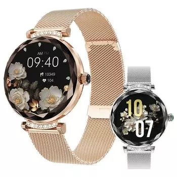 Женские умные часы с экраном AMOLED NX7 Pro, мониторинг здоровья, BT-звонок, женские модные спортивные фитнес-трекеры, умные часы серебряный