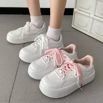 Женские универсальные кроссовки 2024 года, весна-лето, новый стиль, легкие, дышащие, женские, осенние, удобные, для ходьбы, на плоской подошве, спортивная обувь 35 розовый