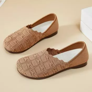 Женские универсальные летние дышащие легкие туфли на плоской подошве с ажурной сеткой на одной ноге, модная и стильная повседневная обувь 36 розовый