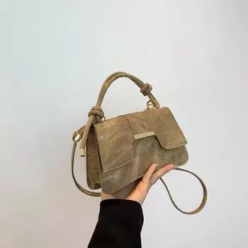 Женские универсальные текстурные сумки, модные однотонные простые сумки-мессенджеры на одно плечо, женская сумка-кошелек для покупок (20cm<Max Length<30cm)