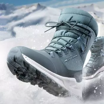 Женские утепленные зимние ботинки больших размеров с противоскользящими и водонепроницаемыми рукавами, зимняя плюшевая утепленная обувь и повседневная большая хлопковая обувь