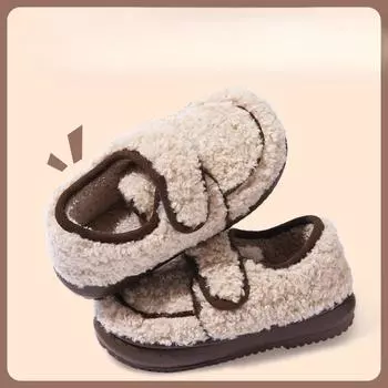 Женские утолщенные флисовые хлопковые туфли 36-37 хаки