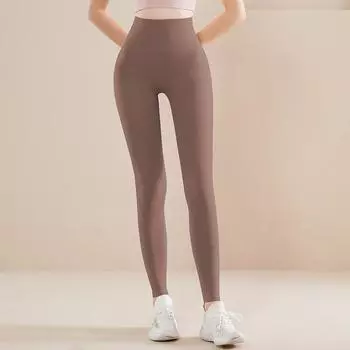 Женские утягивающие брюки для йоги с высокой талией и эффектом «обнажённой кожи» - Матовые, с эффектом подтяжки ягодиц, плотно прилегающие для бега и спорта Extra Large