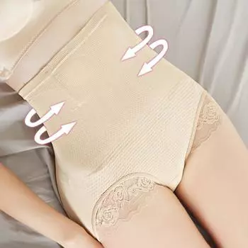 Женские утягивающие трусики средней посадки, утягивающие дышащие трусы для восстановления и похудения One Size