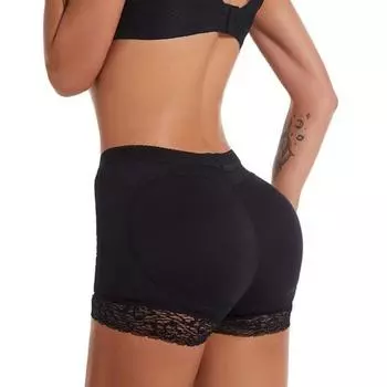 Женские утягивающие трусики средней талии, бесшовные утягивающие трусы с подушечками для бедер, женские S абрикосовый