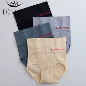 Женские утягивающие трусы с высокой талией, утягивающие трусики, утягивающие ягодицы, корректирующие фигуру, корректирующие фигуру L чёрный