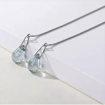 Женские ювелирные длинные серьги из стерлингового серебра серебряный