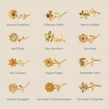 Женские ювелирные изделия Ремешки Месяц рождения Цветок Подвеска Трехмерный декоративный цветок Подвеска Ожерелье Цепочка для свитера