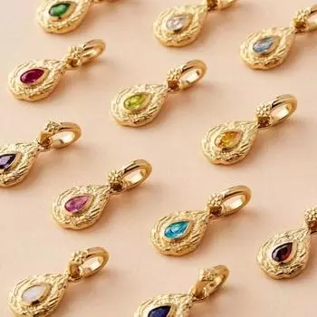 Женские ювелирные изделия Ремешки Титан Сталь Сохранение цвета Ежемесячный камень Камень месяца Нерегулярное ожерелье с подвеской Круглое ожерелье с монетой