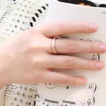 Женские ювелирные кольца из нержавеющей стали narrow 6 золотой