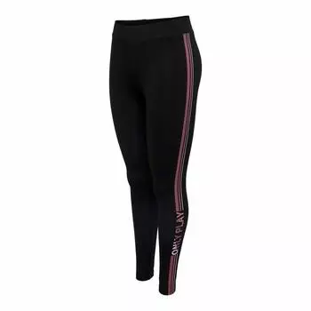 Женские узкие спортивные леггинсы из 95% хлопка с высокой талией и эластичной резинкой ONLY PLAY