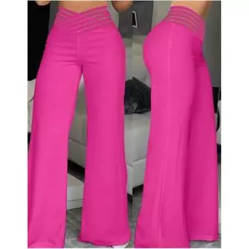 Женские весенне-летние брюки из микро-стрейча Hollow Temperament с высокой талией, повседневные микро-брюки для поездок на работу 3XL белый