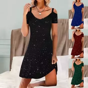 Женские весенне-летние платья Модные женские платья Женские подтяжки Сексуальные платья Платья L чёрный