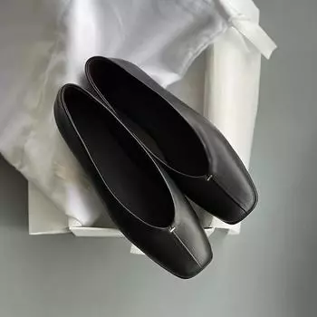 Женские весенне-осенние удобные милые женские туфли с круглым носком и неглубокой подошвой, балетки, однотонные женские 35 бежевый