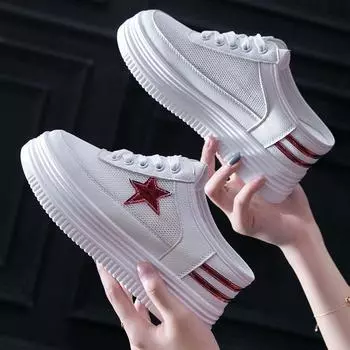 Женские весенние и летние дышащие сандалии с толстой подошвой, увеличивающие рост, удобные повседневные сандалии, женская обувь 40