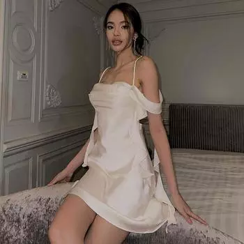 Женские весенние и летние сексуальные развевающиеся однотонные платья с открытой спиной S розовый